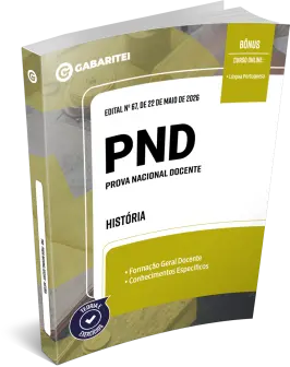 Capa: Apostila - PND - Prova Nacional Docente - História