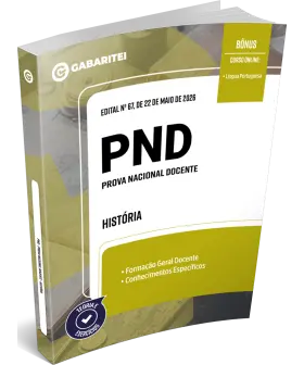 Capa: Apostila - PND - Prova Nacional Docente - História