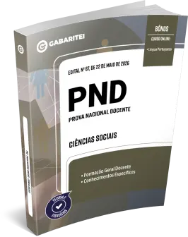 Capa: Apostila - PND - Prova Nacional Docente - Ciências Sociais
