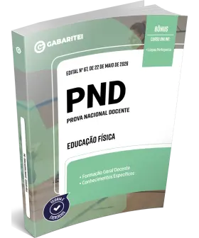 Capa: Apostila PND - Prova Nacional Docente	- Educação Física