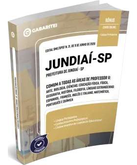 Capa: Apostila Prefeitura de Jundiaí - SP - Comum a todas as áreas de Professor II