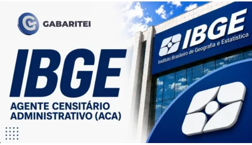 Capa: Curso Online IBGE - Agente Censitário Administrativo (ACA)
