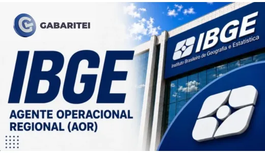 Capa: Curso Online IBGE - Agente Operacional Regional (AOR)