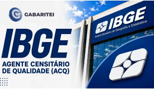 Capa: Curso Online IBGE - Agente Censitário de Qualidade (ACQ)