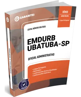 Capa: Apostila EMDURB-SP - Oficial Administrativo