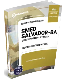 Capa: Apostila SMED Salvador-BA - Professor Municipal I - História