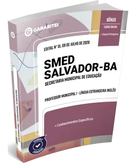 Capa: Apostila SMED Salvador-BA - Professor Municipal I - Língua Estrangeira Inglês