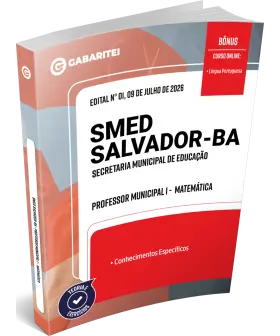 Capa: Apostila SMED Salvador-BA - Professor Municipal I -  Matemática