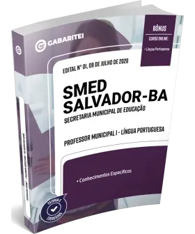 Capa: Apostila SMED Salvador-BA - Professor Municipal I - Língua Portuguesa