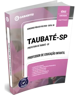 Capa: Apostila Prefeitura de Taubaté - SP - Professor de Educação Infantil