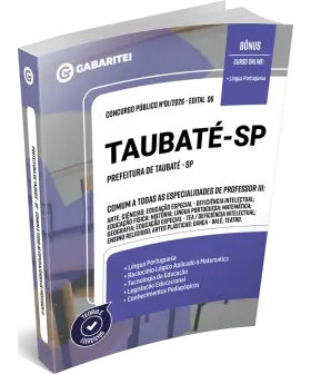 Capa: Apostila Prefeitura de Taubaté - SP	Comum a todas as especialidades de PROFESSOR III