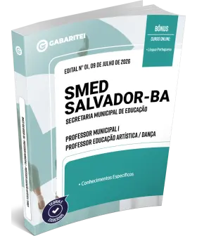 Capa: Apostila SMED Salvador-BA - Professor Municipal I - Professor Educação Artística / Dança