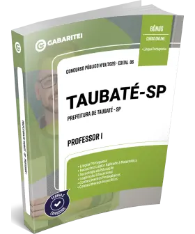 Capa: Apostila Prefeitura de Taubaté - SP - Professor I