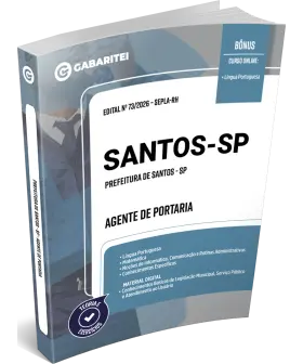Capa: Apostila Prefeitura de Santos - SP - Agente de Portaria