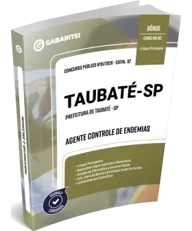 Capa: Apostila Prefeitura de Taubaté - SP - Agente Controle de Endemias