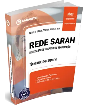 Capa: Apostila Rede Sarah - Técnico de Enfermagem