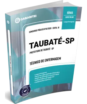 Capa: Apostila Prefeitura de Taubaté - SP - Técnico de Enfermagem