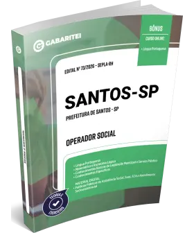 Capa: Apostila Prefeitura de Santos - SP - Operador Social