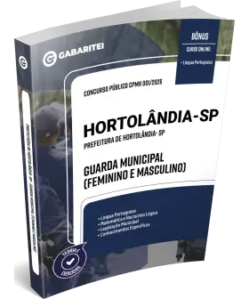 Capa: Apostila Prefeitura de Hortolândia- SP - Guarda Municipal