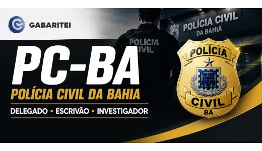 Capa: Curso Online PC-BA - Investigador, Escrivão e Delegado