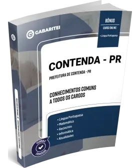 Capa: Apostila Prefeitura de Contenda - PR - Conhecimentos Comuns a todos os Cargos