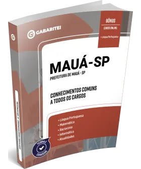 Capa: Apostila Prefeitura de Mauá - SP	- Conhecimentos Comuns a todos os Cargos