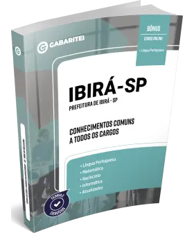 Capa: Apostila Prefeitura de Ibirá - SP - Conhecimentos Comuns a todos os Cargos