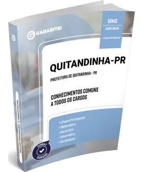 Capa: Apostila Prefeitura de Quitandinha - PR	- Conhecimentos Comuns a todos os Cargos