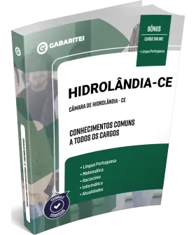 Capa: Apostila Câmara de Hidrolândia - CE - Conhecimentos Comuns a todos os Cargos