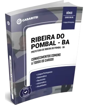 Capa: Apostila Prefeitura de Ribeira do Pombal - BA - Conhecimentos Comuns a todos os Cargos