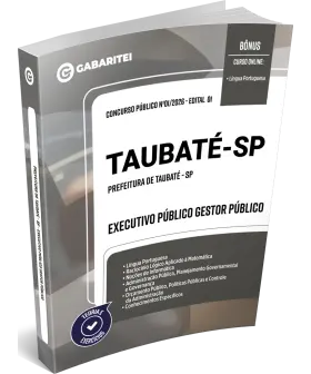 Capa: Apostila Prefeitura de Taubaté - SP - Executivo Público Gestor Público