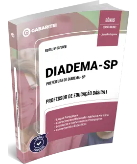 Capa: Apostila Prefeitura de Diadema - SP	- Professor de Educação Básica I