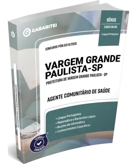 Capa: Apostila Prefeitura de Vargem Grande Paulista - SP - Agente Comunitário de Saúde