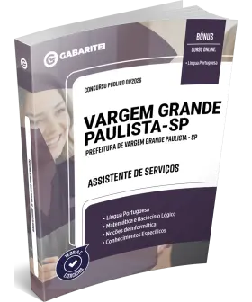 Capa: Apostila Prefeitura de Vargem Grande Paulista - SP - Assistente de Serviços