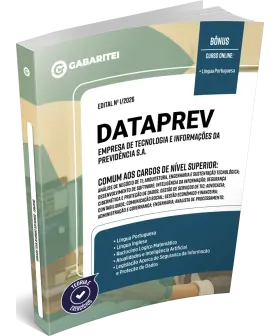 Capa: Apostila DATAPREV - Empresa de Tecnologia e Informações da Previdência S.A. - Comum aos cargos de Nível Superior