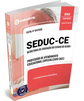 Capa: Apostila SEDUC-CE -  Secretaria de Educação do Estado do Ceará - Professor de Atendimento Educacional Especializado (AEE)