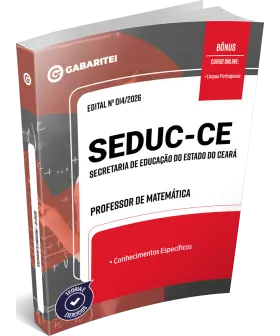 Capa: Apostila Seduc-CE -  Professor de Matemática