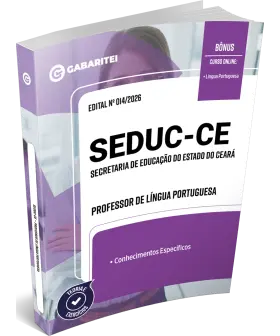 Capa: Apostila SEDUC-CE -  Professor de Língua Portuguesa