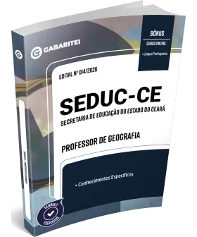 Capa: Apostila SEDUC-CE - Professor de Geografia