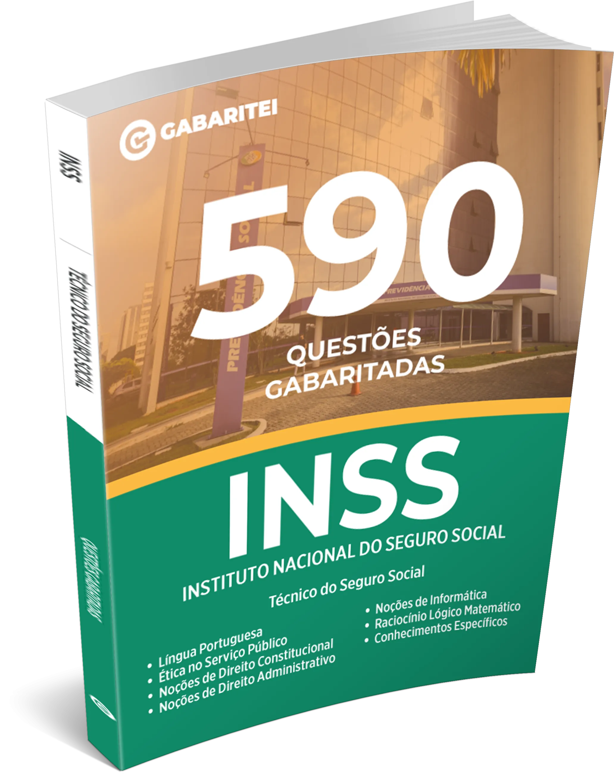 INSS - Instituto Nacional do Seguro Social - 590 Questões Gabaritadas  - Técnico do Seguro Social - Digital