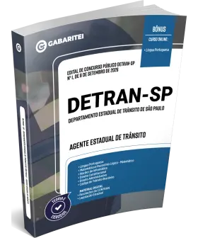 Capa: Apostila DETRAN - SP - Agente Estadual de Trânsito
