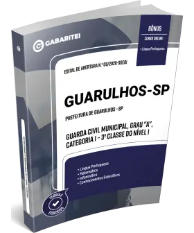 Capa: Apostila Prefeitura de Guarulhos - SP - Guarda Civil Municipal