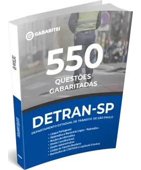 Capa: Caderno de Questões - DETRAN - SP - 550 Questões Gabaritadas