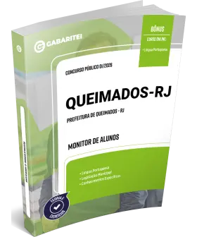 Capa: Apostila Prefeitura de Queimados - RJ - Monitor de Alunos
