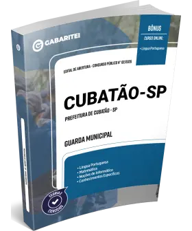 Capa: Apostila Prefeitura de Cubatão - SP - Guarda Municipal