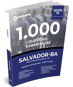 Capa: Caderno de Questões 1.000 Questões Gabaritadas - Guarda Civil Municipal – GCM 3ª Classe