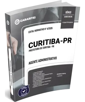 Capa: Apostila Prefeitura de Curitiba - PR - Agente Administrativo