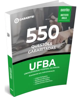 Capa: Caderno de Questões UFBA - Universidade Federal da Bahia - 550 Questões Gabaritadas