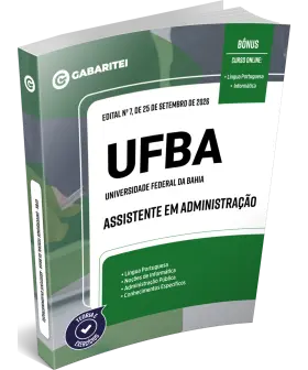 Capa: Apostila UFBA -  Assistente em Administração