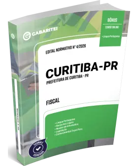 Capa: Apostila Prefeitura de Curitiba - PR - Fiscal